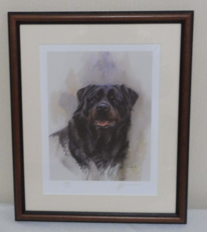 Head of a Rottweiller by Mick Cawston - CHEERYBLES AT THE TREASURE CHEST